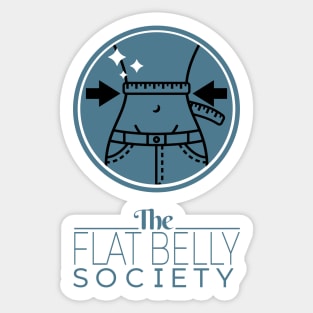 The Flat Belly Society Sticker